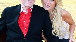 Hugh Hefner and Crystal Harris