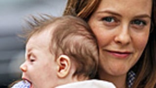 PIC: Alicia Silverstone Brings Adorable Baby Bear Blu to Movie Set