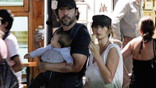 NEW PIC: Penelope Cruz, Javier Bardem Take Baby Leo for Ice Cream