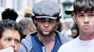 Penn Badgley Joins Protestors at Occupy Wall Street