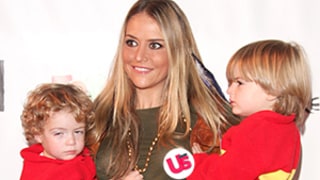 Oops! Brooke Mueller Exposes Breasts With Sons on Red Carpet