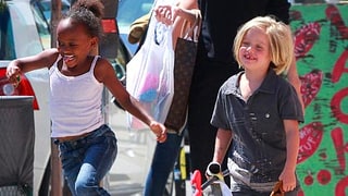 Angelina Jolie, Shiloh and Zahara