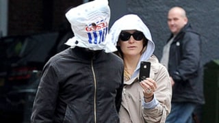Kate Hudson's Fiance Matt Bellamy Wears a Plastic Bag Over Head