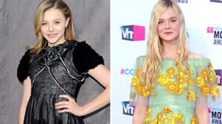 Teen Stars Elle Fanning and Chloe Moretz Wear Daring Designer Looks at Critics' Choice Awards