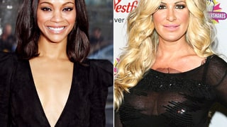 Zoe Saldana and Kim Zolciak