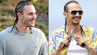 James Franco Channels Kevin Federline's Cornrows Look Alongside Bikini-Clad Selena Gomez