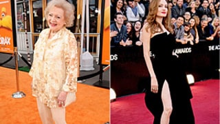 Betty White Spoofs Angelina Jolie's Leg-Baring Oscar Moment on Hot in Cleveland