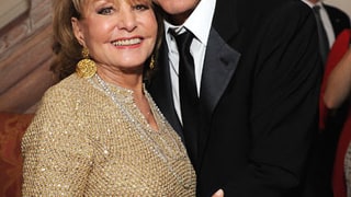 George Clooney and Barbara Walters