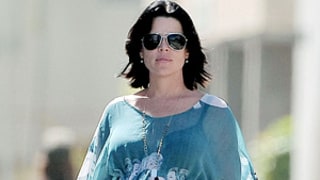 Neve Campbell Reveals Pregnancy Curves in Sheer Top