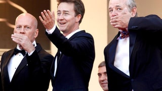 Bruce Willis, Edward Norton and Bill Murray