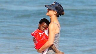 Jillian Michaels Takes Daughter Lukensia to the Beach!