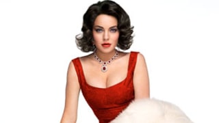 Lindsay Lohan Looks Identical to Elizabeth Taylor in Iconic Red Dress