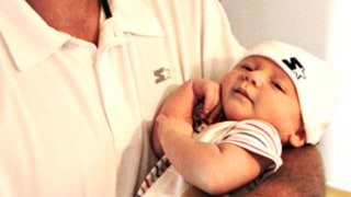 Aww! Tony Romo and Son Hawkins, 2 Months, Wear Matching Clothes!