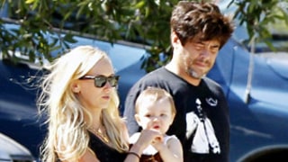 Benicio del Toro, Kimberly Stewart Hang With Daughter Delilah, 12 Months