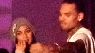 Chris Brown Kisses Nicole Scherzinger on Sexy Night Out
