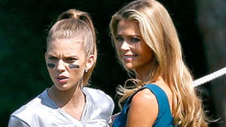 Denise Richards Joins 90210 Cast for Powder Puff Football Game