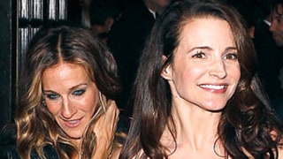 Sarah Jessica Parker and Kristin Davis Reunite at amFAR After Party