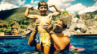 Cute! Young Patrick Schwarzenegger Mimics Dad Arnold in Vintage Picture