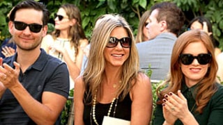 Jennifer Aniston Bonds With Tobey Maguire, Isla Fisher at Fashion Show