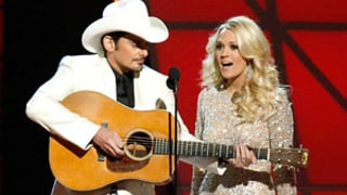Carrie Underwood, Brad Paisley Mock Taylor Swift's Breakup With Conor Kennedy at Country Music Association Awards