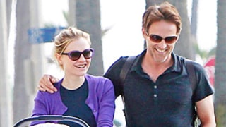 PICTURES: Anna Paquin, Stephen Moyer Go for a Stroll With Their Newborn Twins