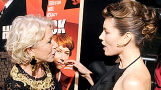 Helen Mirren Grabs Jessica Biel's Boob?