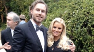 Pregnant Jessica Simpson Shows Off Baby Bump in Bridesmaids Dress at CaCee Cobb's Wedding