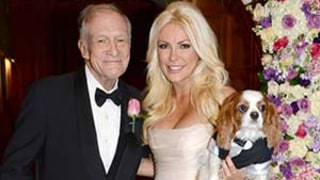 Hugh Hefner Marries Crystal Harris: See Her Pink Wedding Dress!