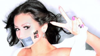 JWoww Duct-Tapes Breast Implants, Mouth in Provocative Picture for NOH8 Campaign