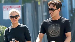 Anna Paquin, Stephen Moyer Push Twin Son and Daughter in Double Stroller: New Picture