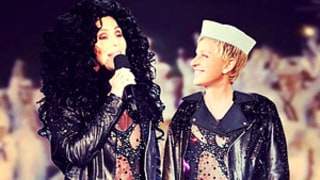 Ellen DeGeneres Wears Cher's Famous Sheer Bodysuit in Hilarious Picture