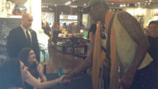 Dennis Rodman Crashes Kendall and Kylie Jenner's PacSun Appearance