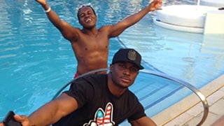 Reggie Bush Parties in Las Vegas Three Weeks After Baby Briseis' Birth