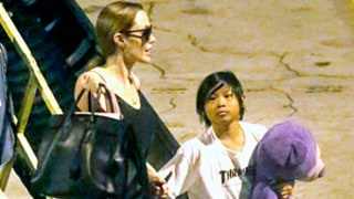 Angelina Jolie Returns to L.A. From Hawaii With Sons Maddox, 11, and Pax, 9: Picture