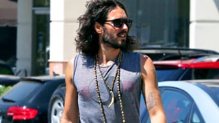 Russell Brand Goes Commando in Baggy, Printed Pants? Picture