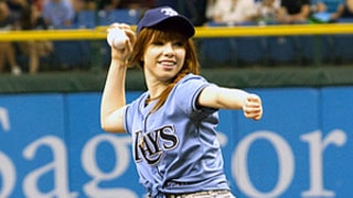Carly Rae Jepsen's First Pitch at Rays Game Goes Awry