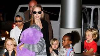 Angelina Jolie, All Six Kids Fly to Australia from L.A.: Pictures