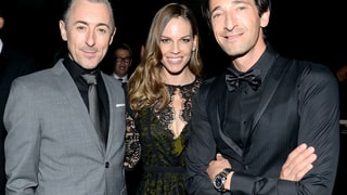 Alan Cumming, Hilary Swank and Adrien Brody