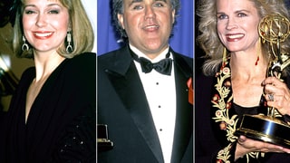 Jane Pauley, Jay Leno and Candice Bergen