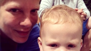 Tori Spelling and Finn