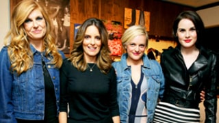 Connie Britton, Tina Fey, Elisabeth Moss, Michelle Dockery Do Dinner