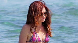 Alyson Hannigan Wows in Pink String Bikini in Hawaii