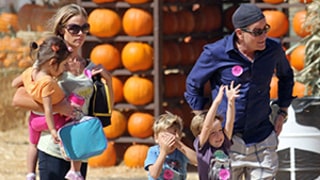 Charlie Sheen, Denise Richards Have Pumpkin Patch Outing With Brooke Mueller's Twins: Picture
