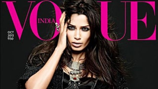 Freida Pinto Gets Super-Sexy Makeover for Vogue India Cover, Wears Bustier and Hot Shorts