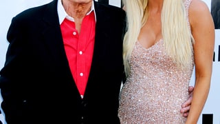 Hugh Hefner and Crystal Harris