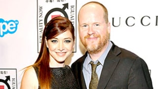 Alyson Hannigan Stuns in Leather Black Dress, Reunites With Joss Whedon: Picture