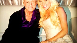 Hugh Hefner and Crystal Harris