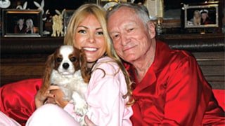 Hugh Hefner, Crystal Harris Wear Pajamas on 2013 Christmas Card: See the Picture!