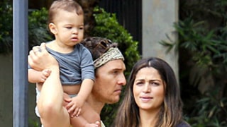 Matthew McConaughey Carries Son Livingston During Adorable Family Outing: Pictures