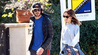 Leighton Meester Hides Ring Finger on Walk With Fiance Adam Brody: Picture